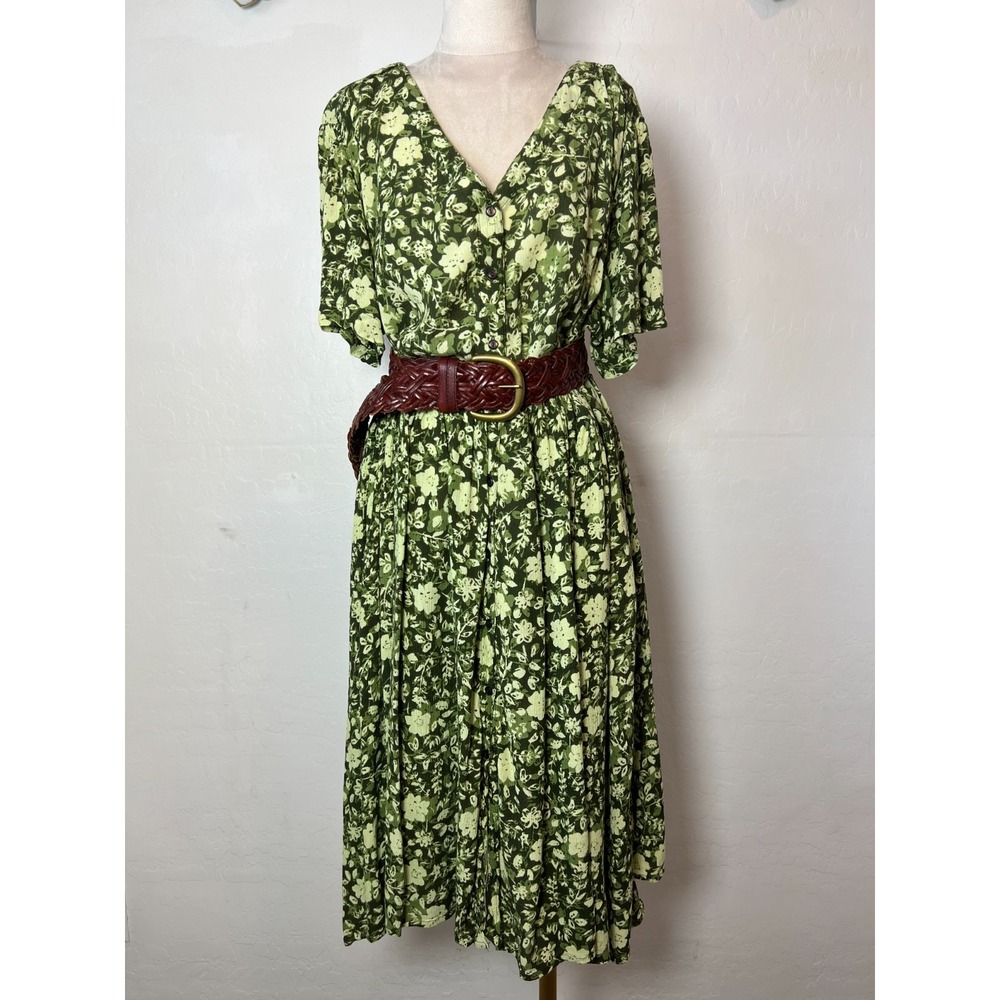 Woman Within 100% Rayon Floral Summer dress size 22 W